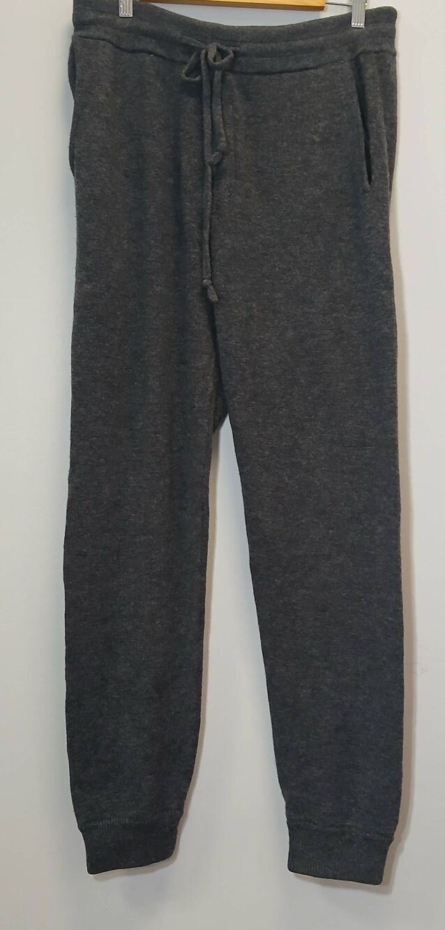 Buckmason mens large wool cashmere sweater pants gray sweatpants